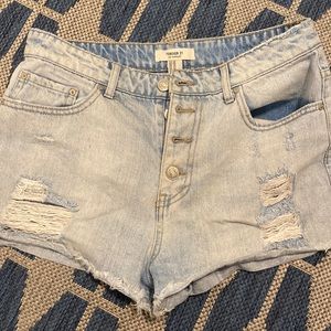 Forever 21 high waisted jean shorts